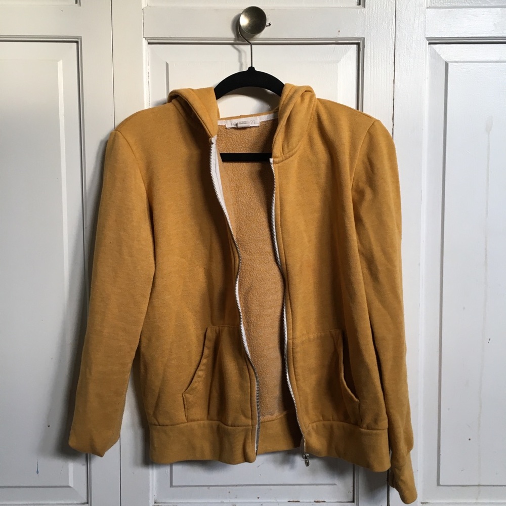 Forever21 Mustard Zipup Jacket